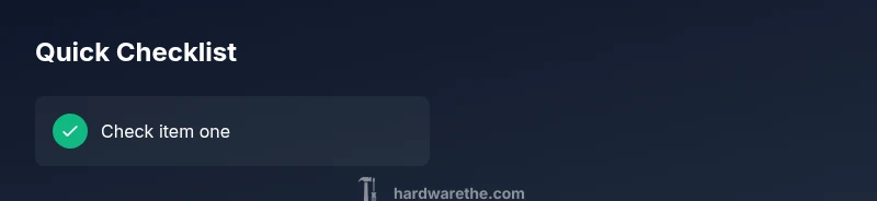 Checklist for diagnosing Dell hardware not installed