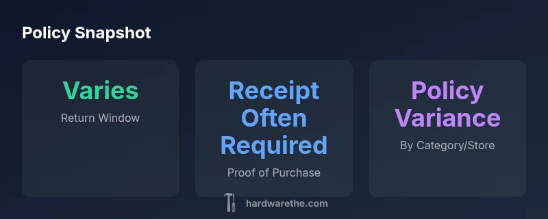 Ace Hardware return policy infographic