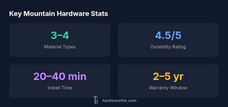 Infographic showing material options, durability, install time, and warranty
