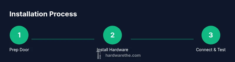 Three-step process for installing a smart WiFi deadbolt