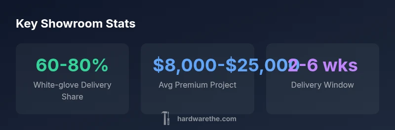 Statistical infographic for Restoration Hardware West Palm showroom performance