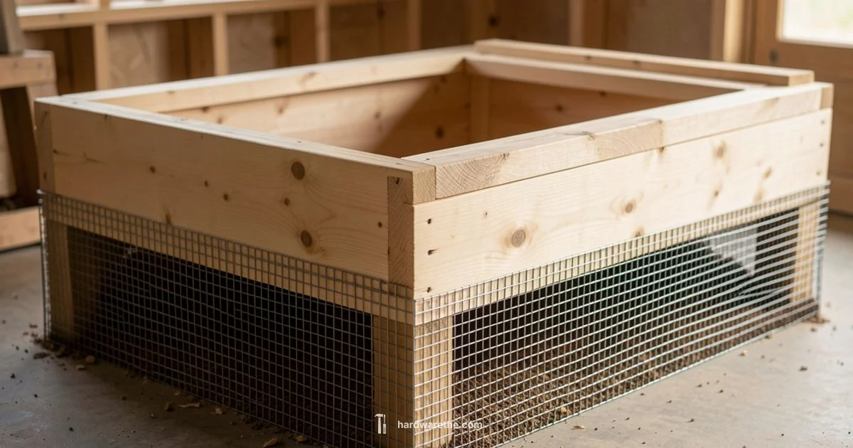 Mesh Barrier Around Shed - The Hardware