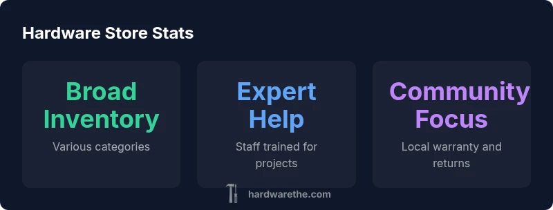 Infographic showing store features and services
