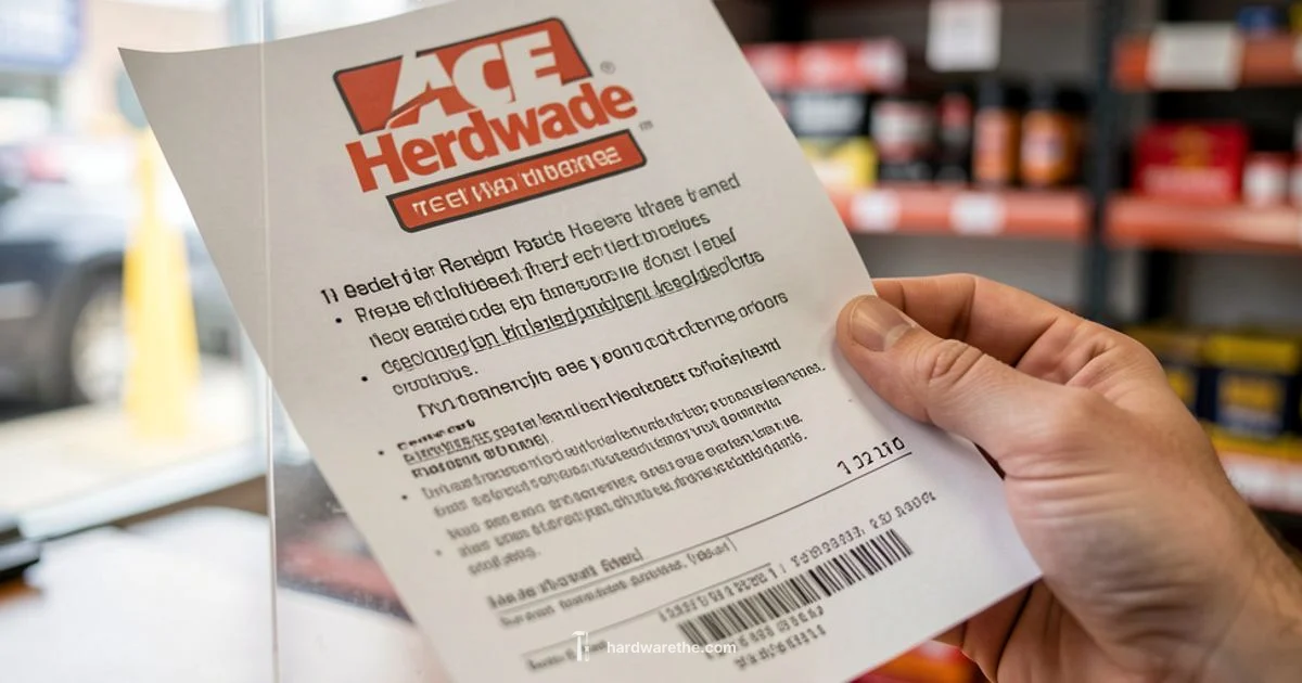 Ace Hardware Receipts - The Hardware