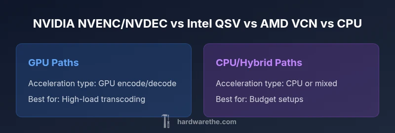 Comparison infographic of Jellyfin hardware acceleration options
