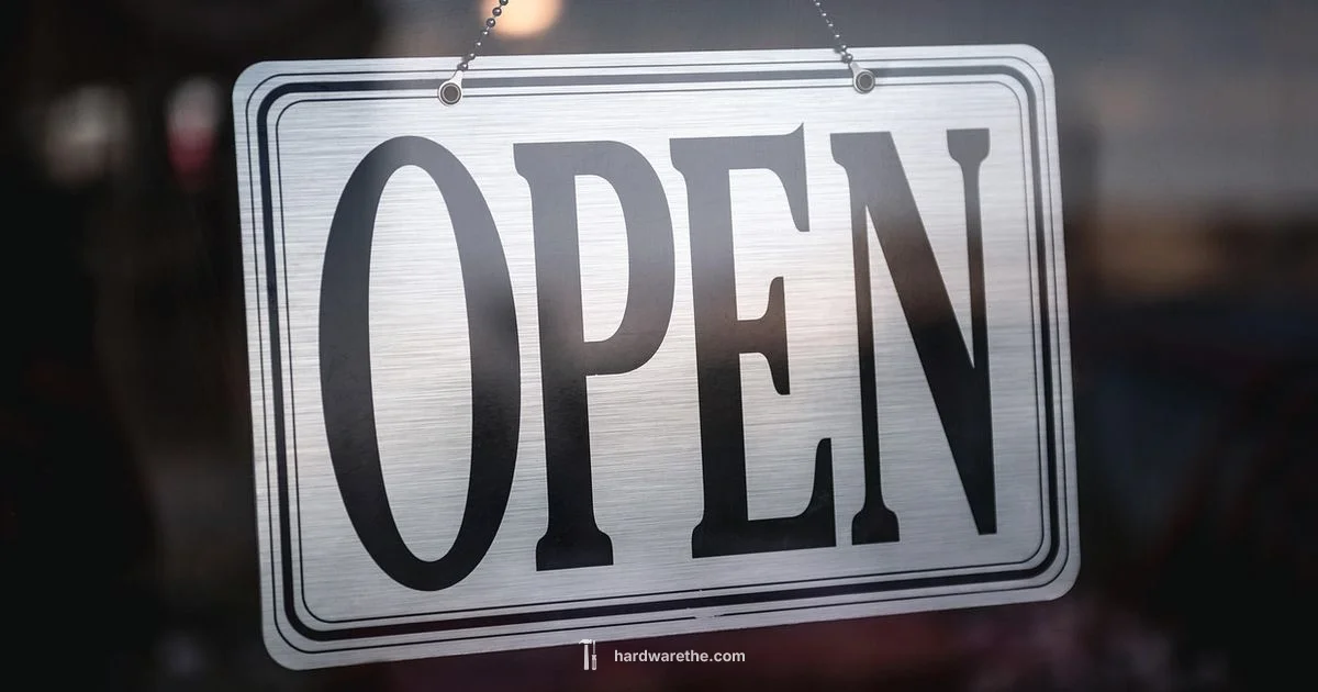 Open Hours Guide - The Hardware